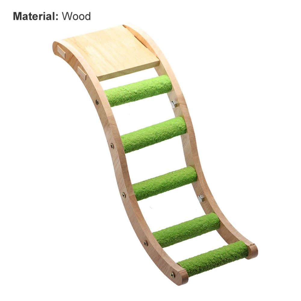 Leaveforme Pet Bird Toy Log Color Interactive Wooden Parrot Climbing Ladder Play Toys Cage Accessory Animals & Pet Supplies > Pet Supplies > Bird Supplies > Bird Cage Accessories Leaveforme