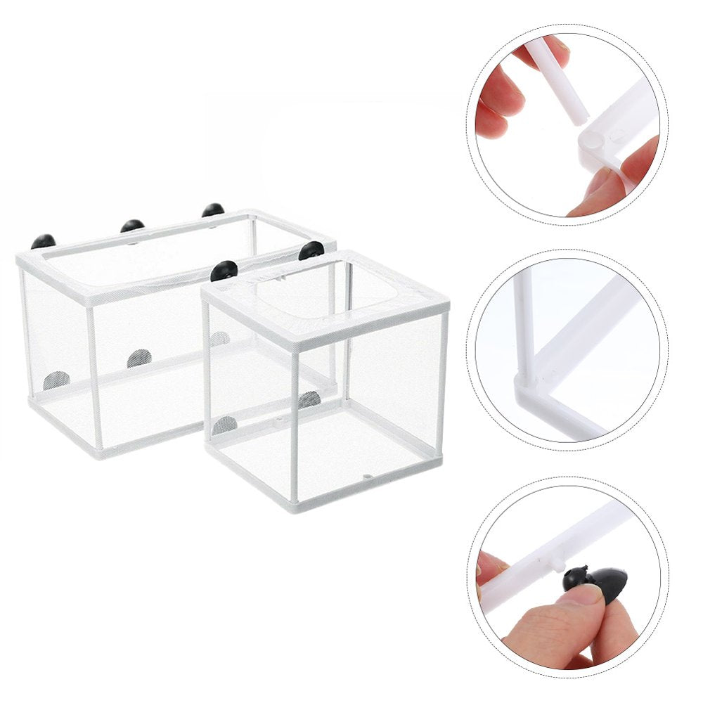 Hemoton 2PCS Fish Breeding Net Floating Fish Breeding Divider for Fish Tank Aquarium Animals & Pet Supplies > Pet Supplies > Fish Supplies > Aquarium Fish Nets Hemoton