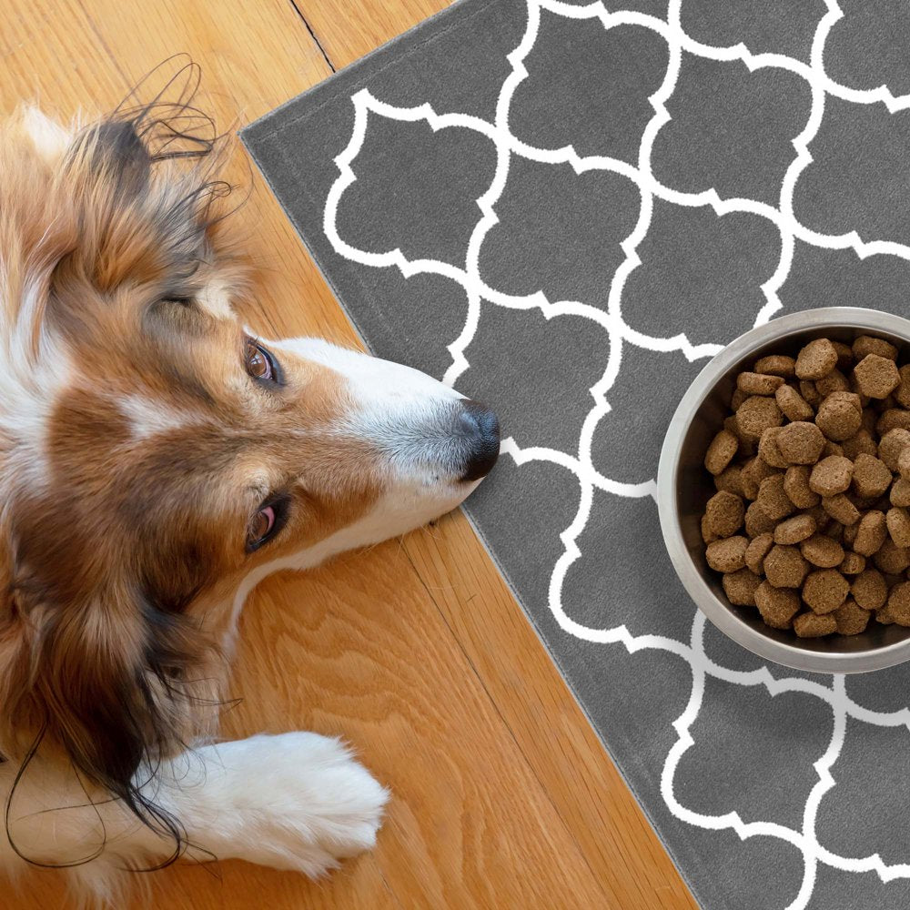 Sussexhome Pets Cat and Dog Litter Mat for Litter Box - Washable Soft Cat and Dog Feeding Mat - Paws-Kind Slip Resistant Place Mat - 2' X 3' Animals & Pet Supplies > Pet Supplies > Cat Supplies > Cat Litter Box Mats SUSSEXHOME Beatrice Gray