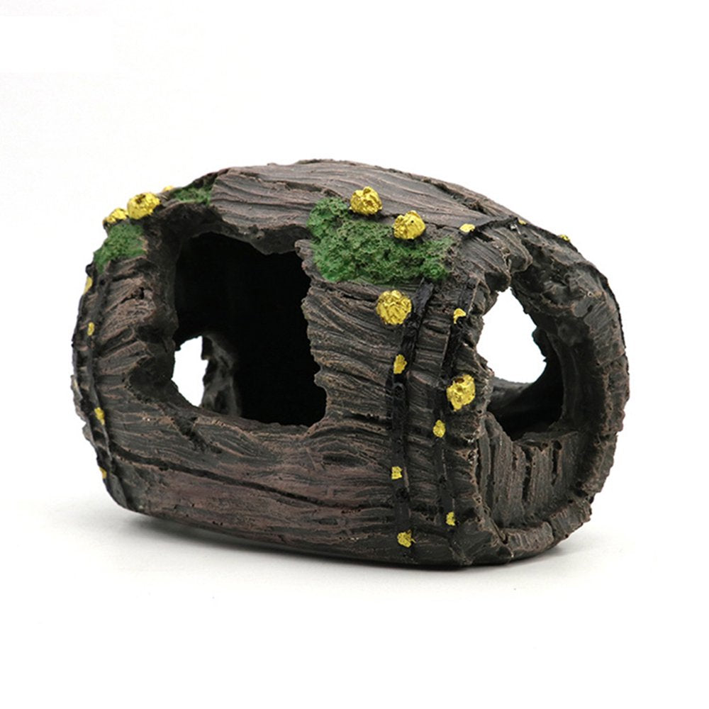 Aquarium Fish Tank Resin Barrel Ornament Caves Landscaping Furnishing Decoration Decors New Aqua World Animals & Pet Supplies > Pet Supplies > Fish Supplies > Aquarium Decor Saekor L