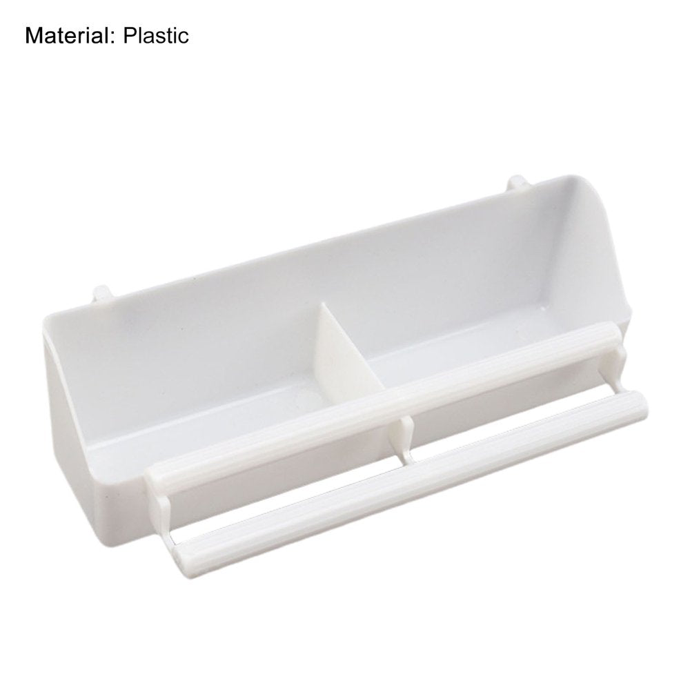 Leaverforme Parrot Feeder with Perch Stick 2 Compartments Leak-Proof Feeding Dish Bite Resistant Cage Accessories Plastic Bird Trough Pet Water Food Dispenser Bird Supplies Animals & Pet Supplies > Pet Supplies > Bird Supplies > Bird Cage Accessories Leaverforme