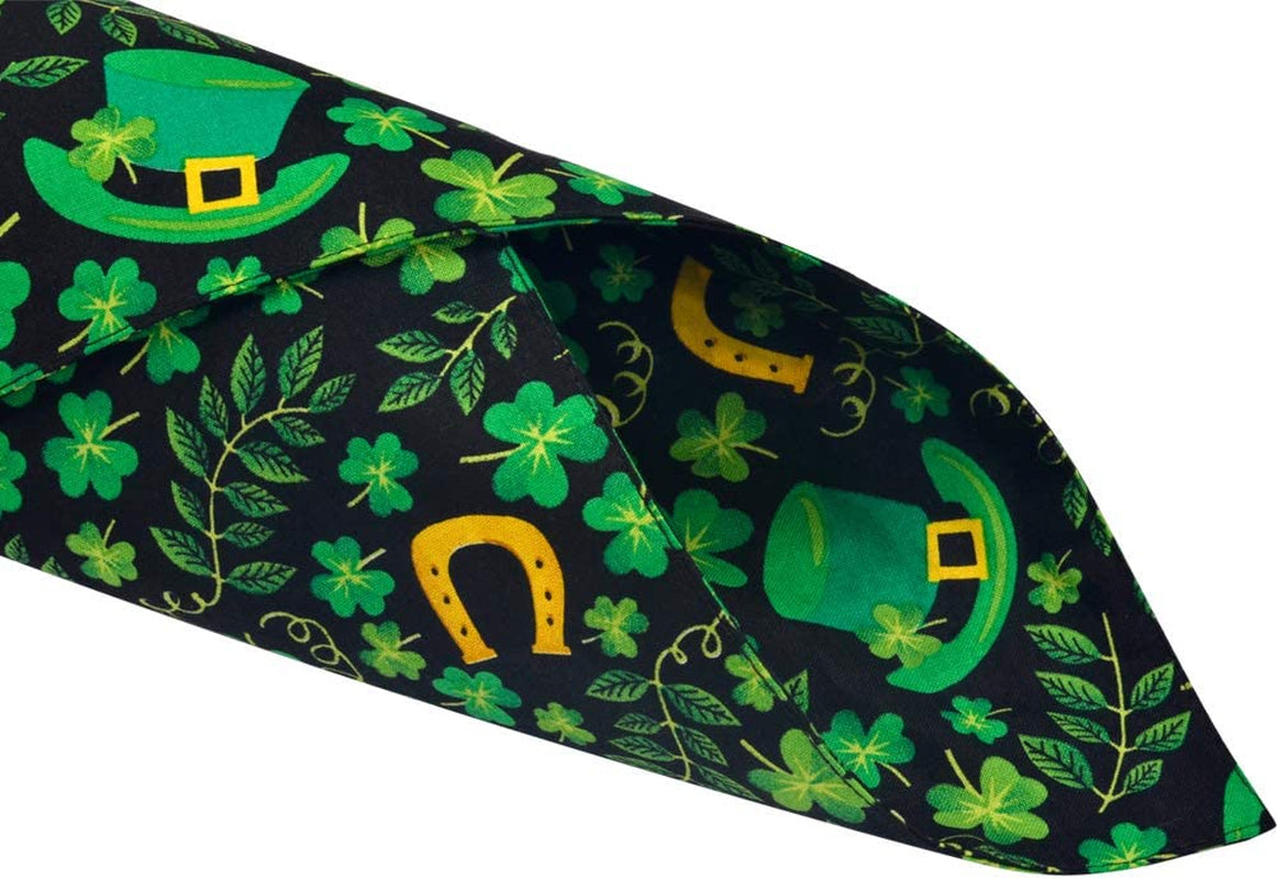 2 Pack St. Patrick'S Day Dog Bandana Reversible Triangle Bibs Scarf Accessories for Dogs Cats Pets Animals Animals & Pet Supplies > Pet Supplies > Dog Supplies > Dog Apparel KZHAREEN