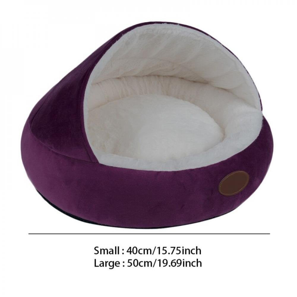 Oaktree Warm Dog Cat Bed Universal Fleece Small Dog House Pet Tent Cave Bed Washable Pet Small Dog Sleeping Bed House Pet Products Animals & Pet Supplies > Pet Supplies > Dog Supplies > Dog Houses LX2995ZS