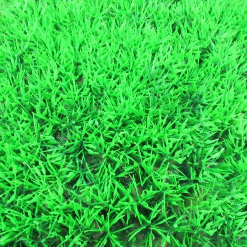 Stibadium Aquarium Grass Mat Decorations Artificial Plastic Lawn Ornament Landscape Green Plants Decoration for Saltwater Freshwater Tropical Fish Tank Decor Animals & Pet Supplies > Pet Supplies > Fish Supplies > Aquarium Decor Stibadium