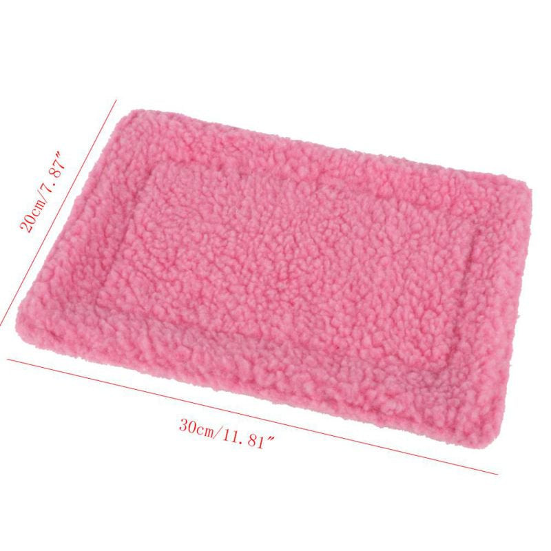 VICOODA Small Animal Blanket Mat Hamster Rabbit Cat Kitten House Pad Quilt Double Sided Fleece Warm Nest Bedding Cover Pet Accessories Animals & Pet Supplies > Pet Supplies > Small Animal Supplies > Small Animal Bedding Vicooda