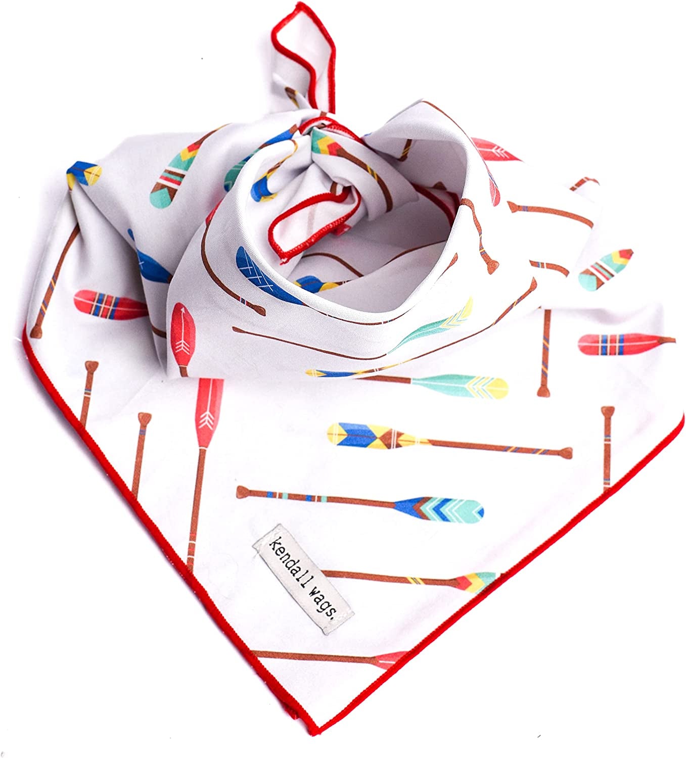 Kendall Wags Summer Nautical Dog Bandanas Pet Scarf Accessories for Large Medium Small Dogs - 4Th of July Animals & Pet Supplies > Pet Supplies > Dog Supplies > Dog Apparel Kendall Wags Oar Medium