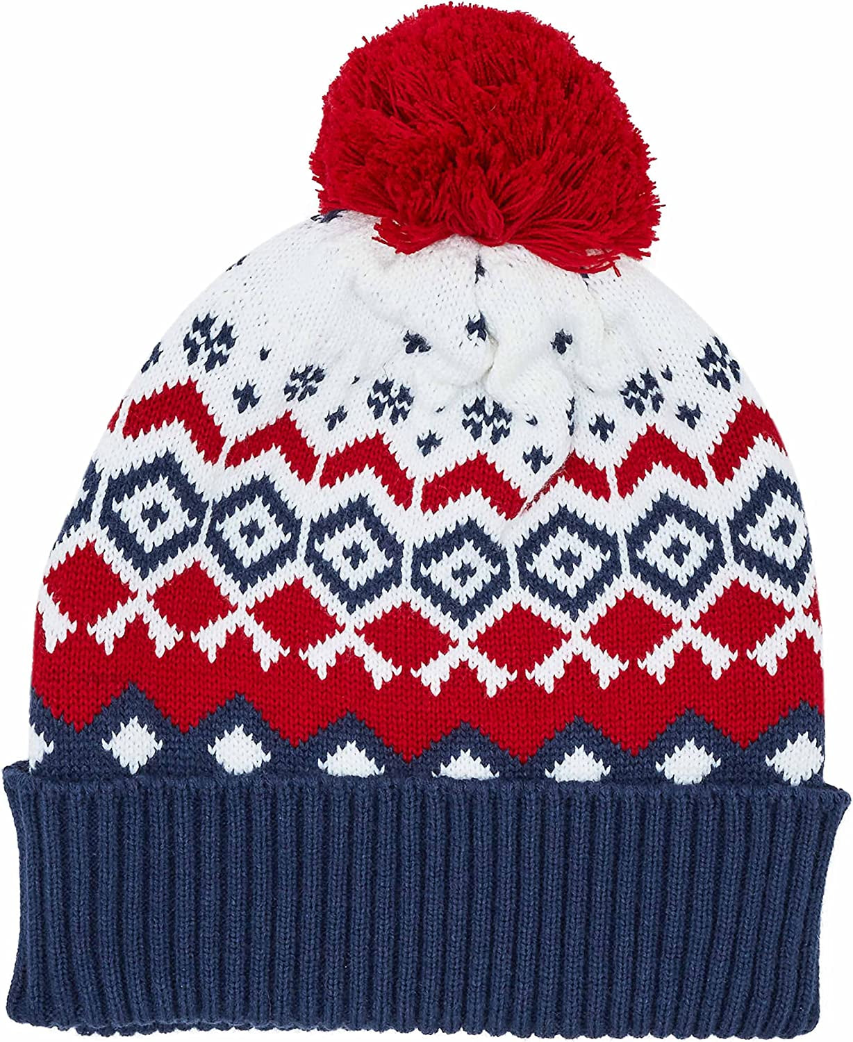 Blueberry Pet 2022/2023 New Christmas Family Scarf for Dog, Holiday Festive Fair Isle Dog Scarf in Navy Blue, Small/Medium Animals & Pet Supplies > Pet Supplies > Dog Supplies > Dog Apparel Blueberry Pet Pet Lover Beanie - Navy Blue Unisex - Beanie