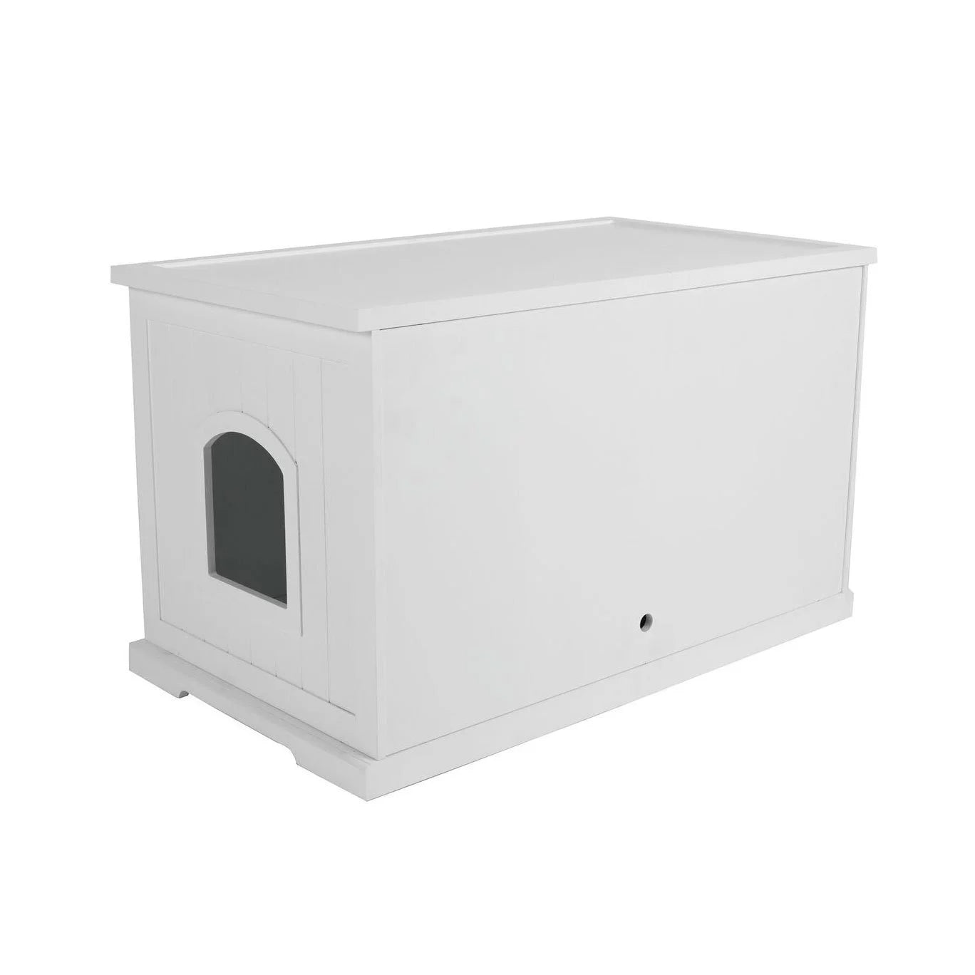 Merry Products Zooville Cat Washroom Litter Box Cover, Night Stand Pet House, Walnut Animals & Pet Supplies > Pet Supplies > Cat Supplies > Cat Furniture Merry White