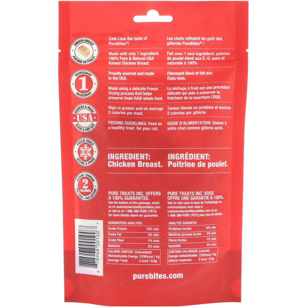 Pure Bites Freeze Dried Cat Treats Chicken Breast 2 32 Oz 66 G Animals & Pet Supplies > Pet Supplies > Cat Supplies > Cat Treats Pure Bites