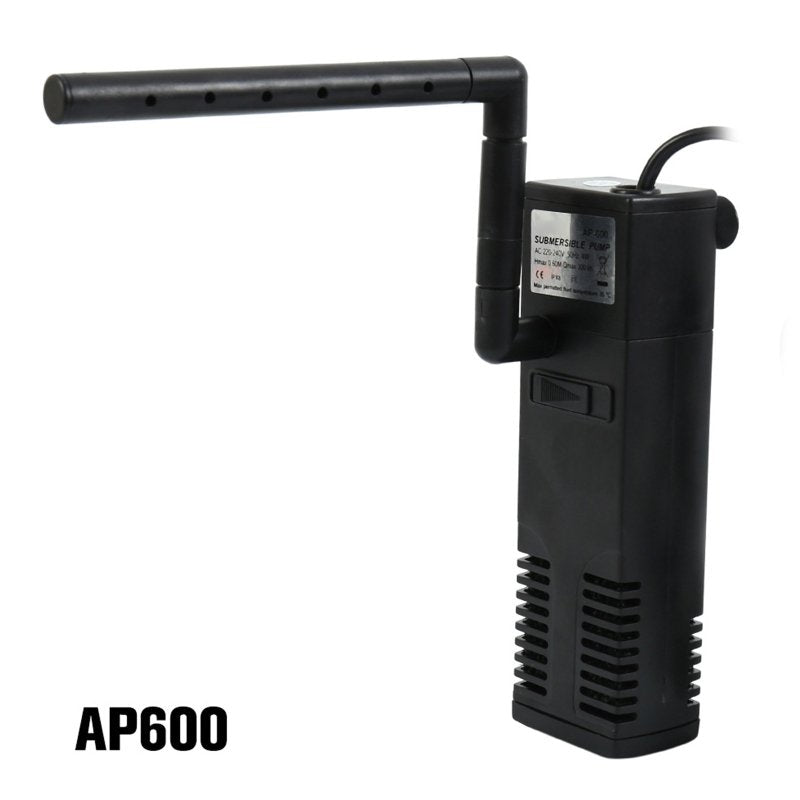 AOOOWER Aquarium Internal Filter Quiet Low Water Level Filters for Turtles Frogs Newt Animals & Pet Supplies > Pet Supplies > Fish Supplies > Aquarium Filters AOOOWER AP-600L