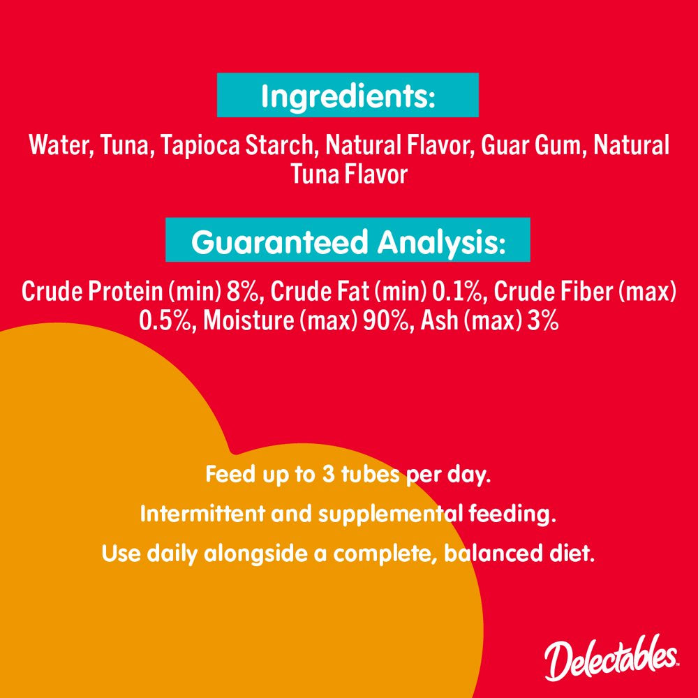 Hartz Delectables Squeeze up Lickable Wet Cat Treats, Tuna, 2Oz, 4 Pack Animals & Pet Supplies > Pet Supplies > Cat Supplies > Cat Treats Hartz Mountain Corp