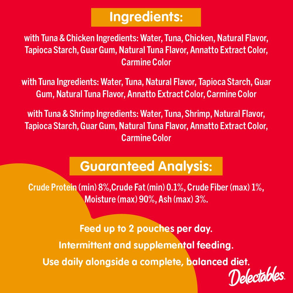 Hartz Delectables Bisque Lickable Wet Cat Treats Variety Pack, 30 Count Animals & Pet Supplies > Pet Supplies > Cat Supplies > Cat Treats Hartz