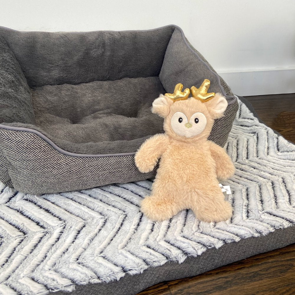 Vibrant Life Holiday Reindeer Dog Toy with Squeaker for Light to Moderate Chewing Animals & Pet Supplies > Pet Supplies > Dog Supplies > Dog Toys Vibrant Life