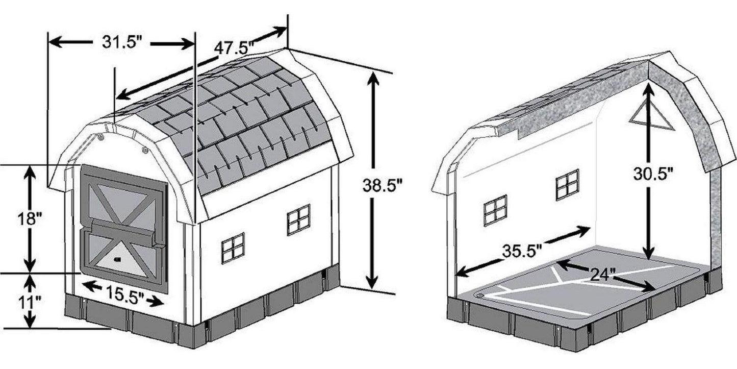 Dog Palace Premium Insulated Dog House Animals & Pet Supplies > Pet Supplies > Dog Supplies > Dog Houses Dog Palace