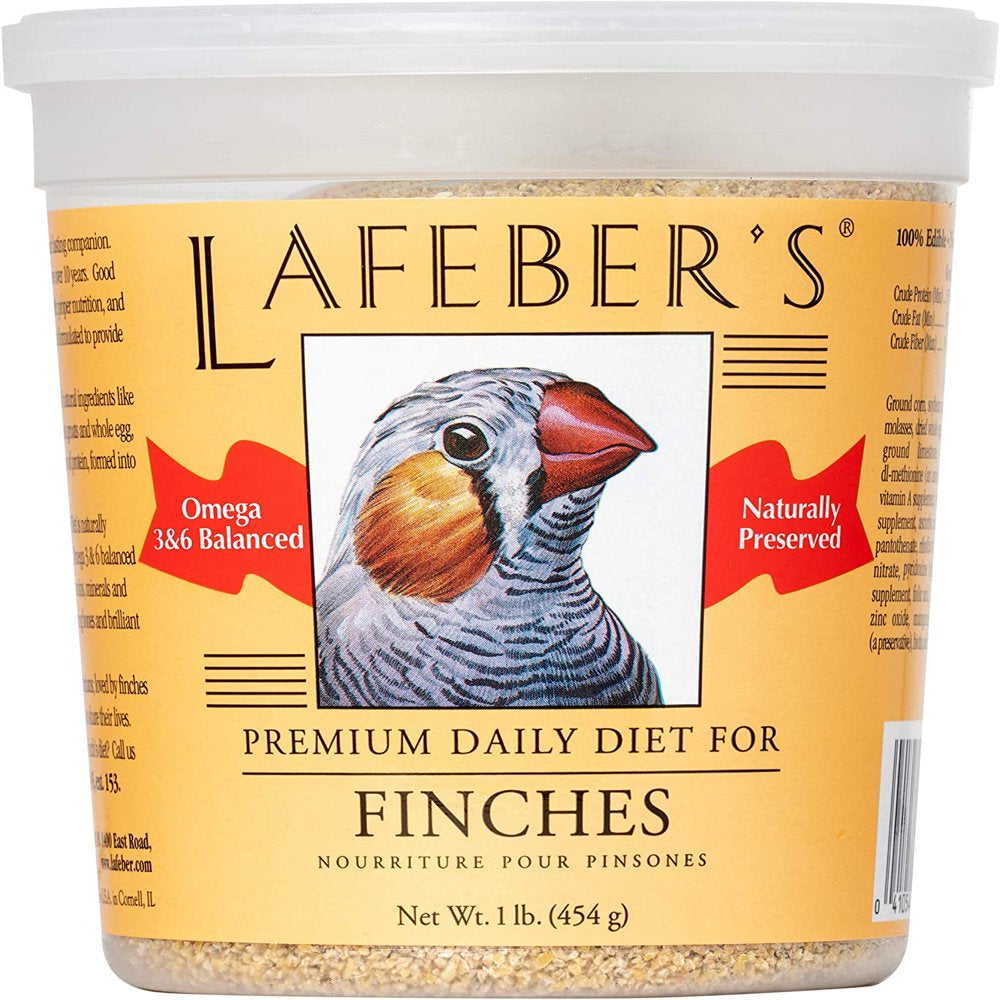 Lafeber Premium Daily Diet Pellets Pet Bird Food, Made with Non-Gmo and Human-Grade Ingredients, for Finches, 5 Lb Animals & Pet Supplies > Pet Supplies > Bird Supplies > Bird Food Lafeber Company Classic 1 lbs