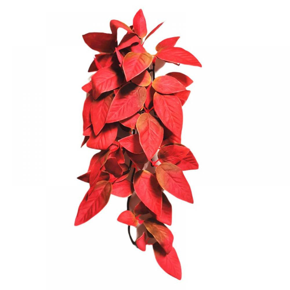 Reptile Plants Two-Color Lifelike Starry Rattan Soft Easy to Clean Artificial Hanging Vines for Reptiles and Amphibians Animals & Pet Supplies > Pet Supplies > Reptile & Amphibian Supplies > Reptile & Amphibian Habitat Accessories Naturalour A1