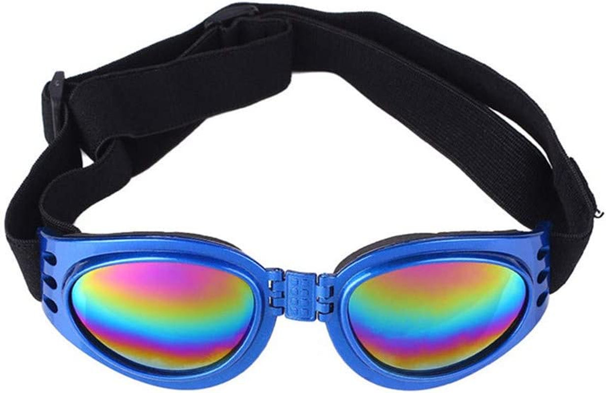 Lovealoe Dog Goggles Dogs Sunglasses Waterproof Doggles Adjustable Sunglasses for Small Medium Dogs,Pink Animals & Pet Supplies > Pet Supplies > Dog Supplies > Dog Apparel JYINGUS Shop Blue
