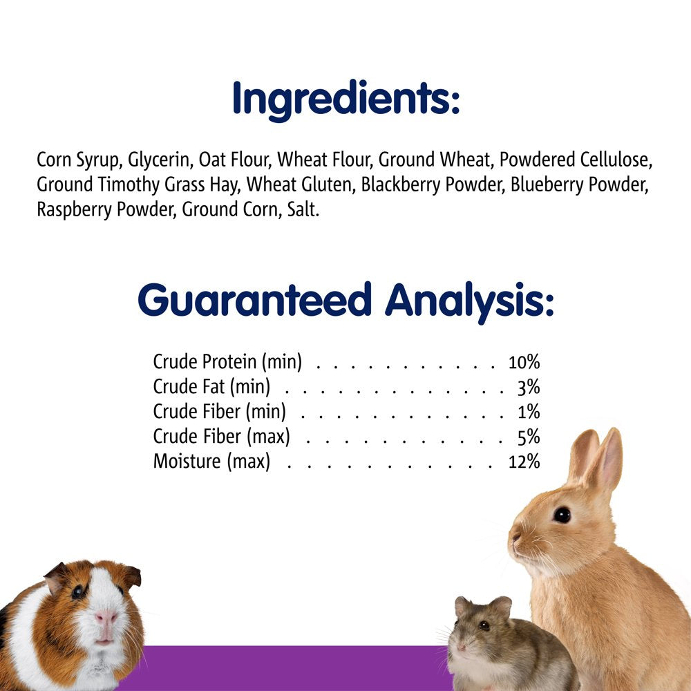 Vitakraft Bursts Small Animal Treats - Wild Berry Snacks - for Rabbits, Guinea Pigs, and Hamsters Animals & Pet Supplies > Pet Supplies > Small Animal Supplies > Small Animal Food Vitakraft Sunseed