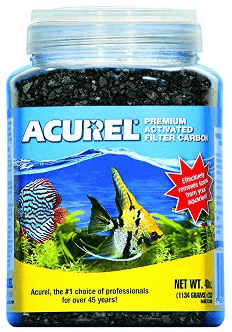 Acurel Premium Activated Filter Carbon Granules for Aquariums and Ponds Animals & Pet Supplies > Pet Supplies > Fish Supplies > Aquarium Filters Acurel LLC 40-Ounce