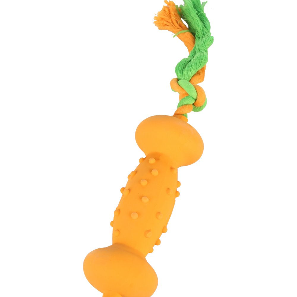 Hartz Dura Play Tug of Fun Dumbbell Bacon Scented Dog Toy Animals & Pet Supplies > Pet Supplies > Dog Supplies > Dog Toys Hartz Mountain Corp