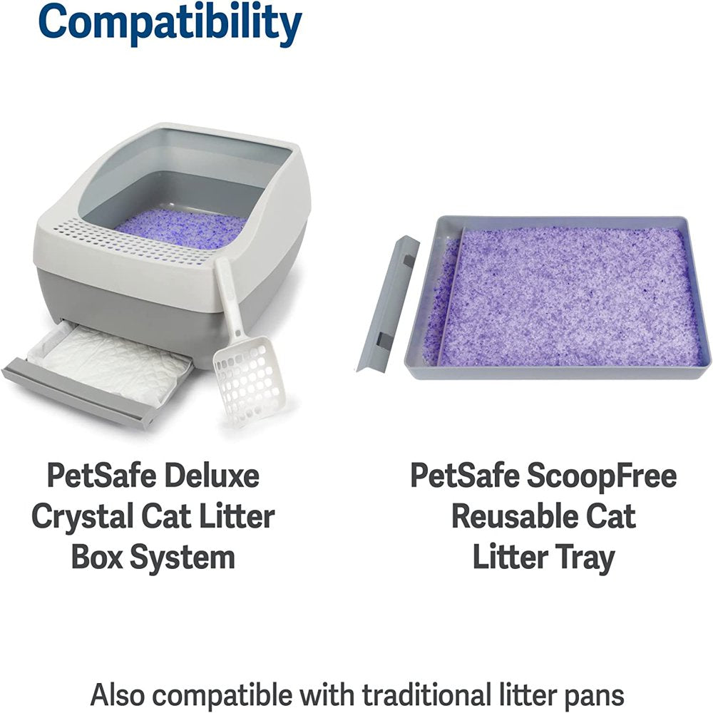 Petsafe Scoopfree Premium Crystal Cat Litter - Includes 2 Bags (4.5 Lb Each) of Litter - Works with Any Traditional Litter Box, Absorbs Faster than Clay Clumping, Low Tracking for Less Mess Animals & Pet Supplies > Pet Supplies > Cat Supplies > Cat Litter PetSafe