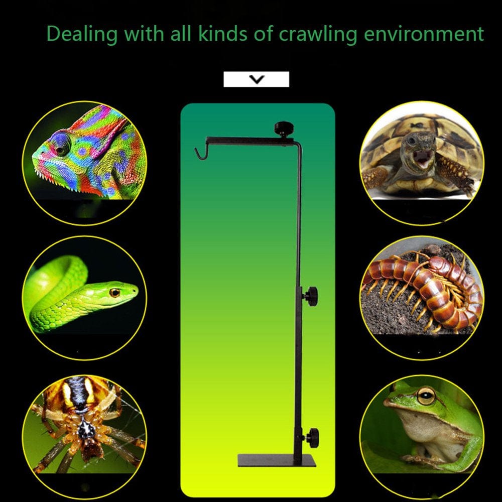Adjustable Reptile Lamp Stand Telescopic Metal Heating Light Holder Aquarium Fish Lamp Bracket Animals & Pet Supplies > Pet Supplies > Reptile & Amphibian Supplies > Reptile & Amphibian Habitat Heating & Lighting Jooan