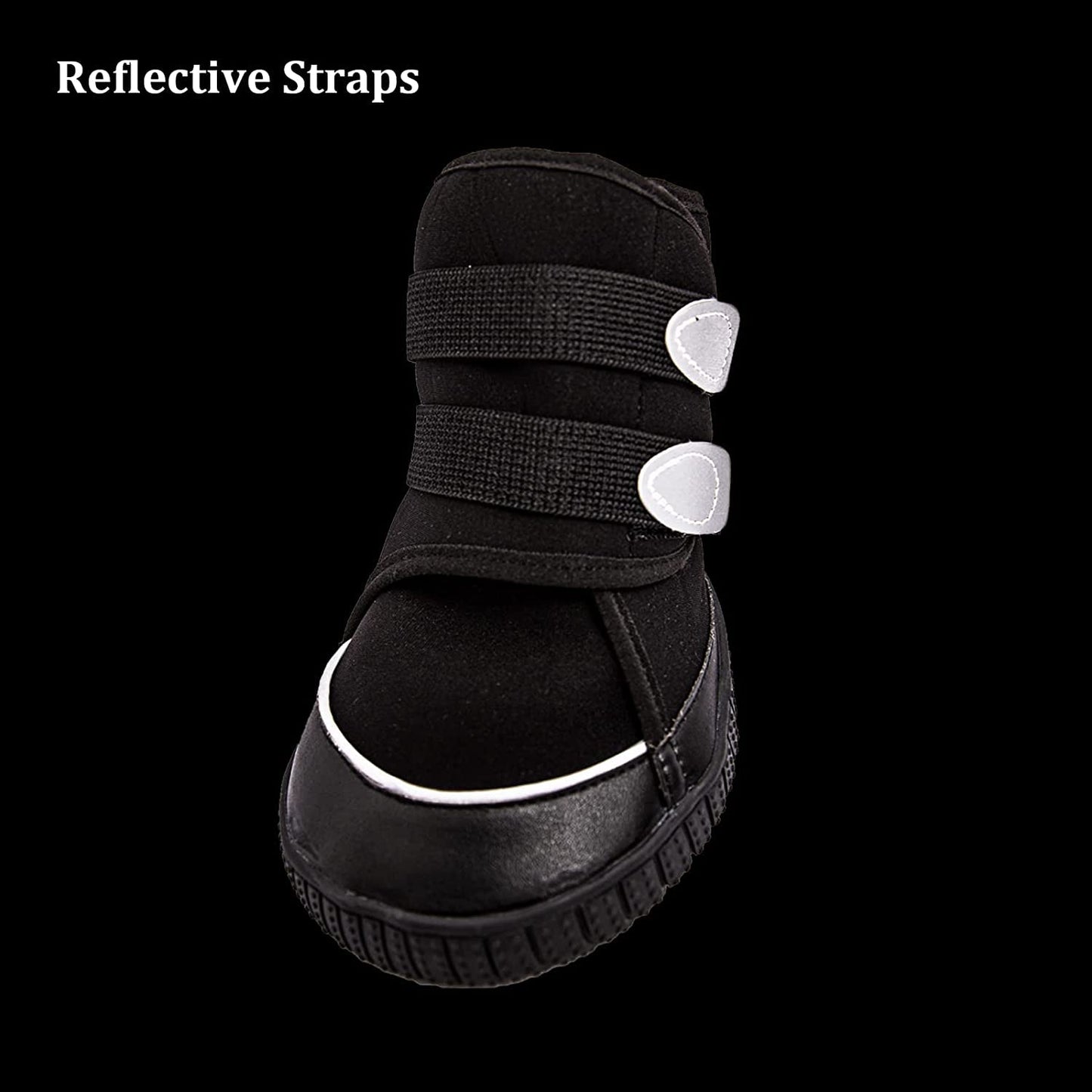 Adorepaw & Dog Shoes for Large Dogs with Reflective Straps, Dog Boots for Winter, Dog Boots & Paw Protectors with Nonslip Sole ( 4Pcs/Set ) Animals & Pet Supplies > Pet Supplies > Dog Supplies > Dog Apparel Adorepaw