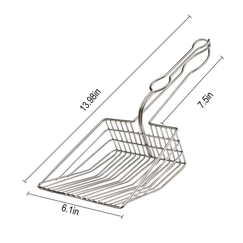 Pet Enjoy Fast Sifting Cat Litter Scoop,Stainless Steel Metal Large Cat Litter Scooper,Durable Hangable Litter Scooper with Hole Cat Poop Scooper Animals & Pet Supplies > Pet Supplies > Cat Supplies > Cat Litter Pet Enjoy