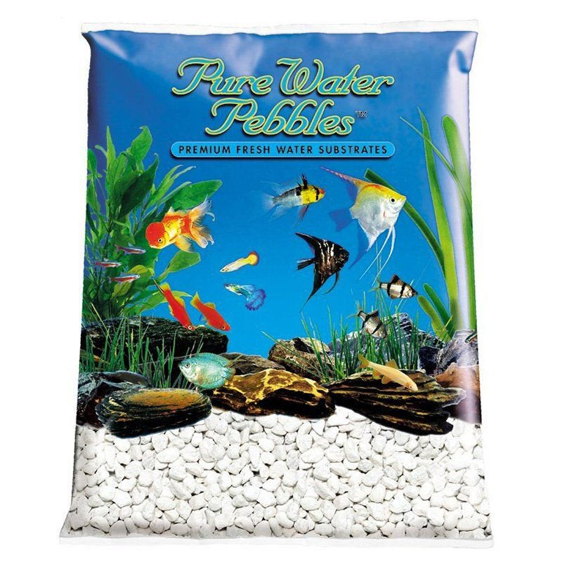 Pure Water Pebbles Aquarium Gravel - Snow White 25 Lbs (3.1-6.3 Mm Grain) Pack of 4 Animals & Pet Supplies > Pet Supplies > Fish Supplies > Aquarium Gravel & Substrates Pure Water Pebbles