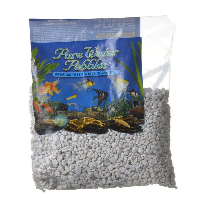 Pure Water Pebbles Aquarium Gravel - Snow White 2 Lbs (3.1-6.3 Mm Grain), White (4 Pack) Animals & Pet Supplies > Pet Supplies > Fish Supplies > Aquarium Gravel & Substrates Pure Water Pebbles