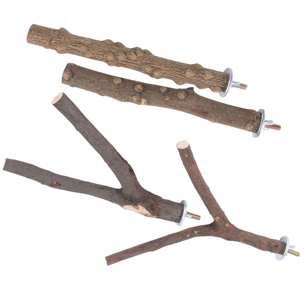 Octpeak Bird Cage Accessories, Standing Stick Pole Pepper Wood Birdcage Paw Climbing Stands Set Bird Accessories,Perches Bite Claw Grinding Toy Animals & Pet Supplies > Pet Supplies > Bird Supplies > Bird Cages & Stands Octpeak