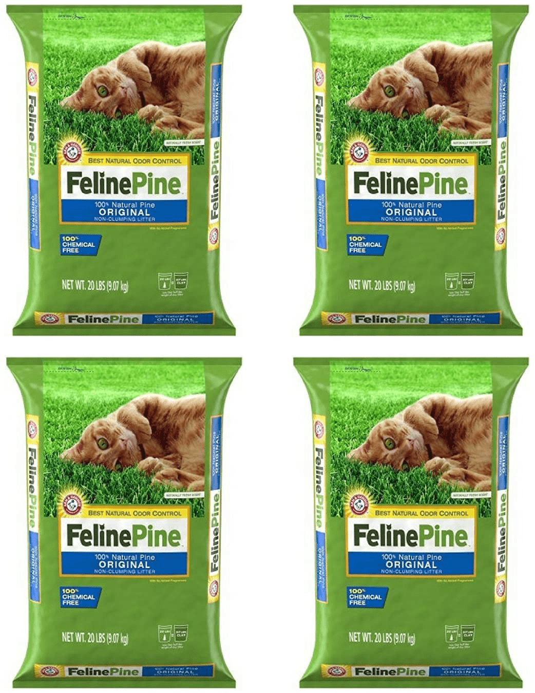 "Ames" Feline Pine Cat Litter, 20 Lbs - 4 Pack Animals & Pet Supplies > Pet Supplies > Cat Supplies > Cat Litter "Ames"