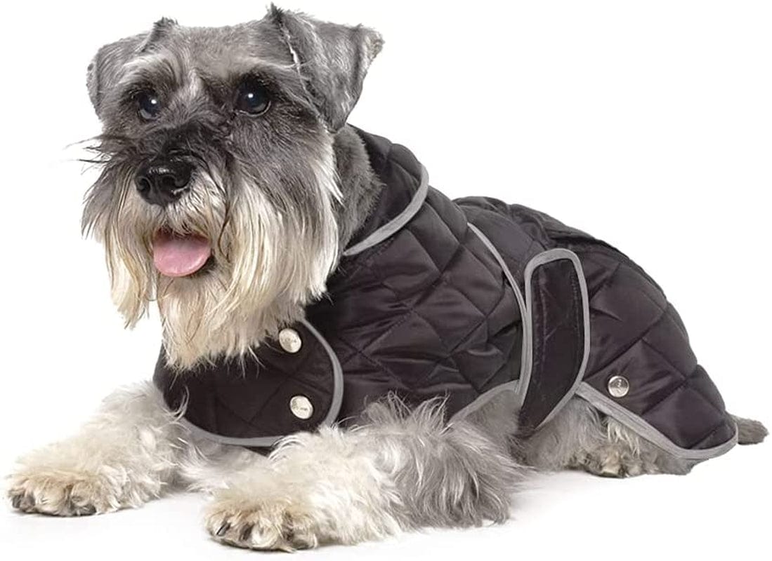 Ancol Muddy Paws Quilted Dog Coat Black, Size Medium (40 Cm Length/ 52-64 Cm Girth Approx) Animals & Pet Supplies > Pet Supplies > Dog Supplies > Dog Apparel ANCOL