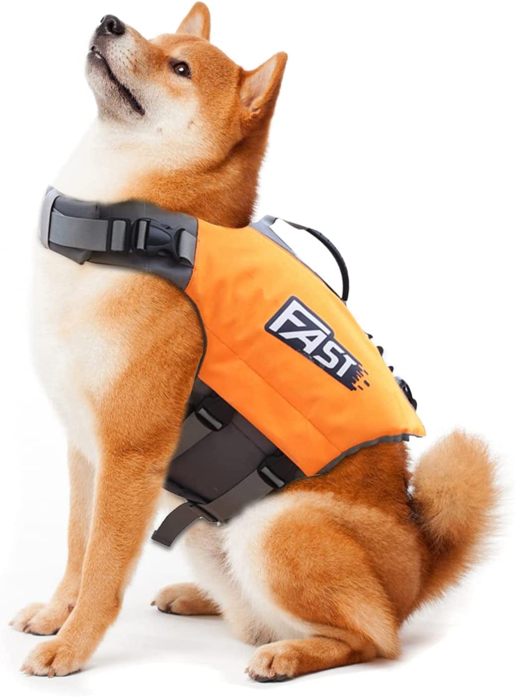 Dog Life Jacket Adjustable Lifesaver Vest Preserver with Rescue Handle –  KOL PET