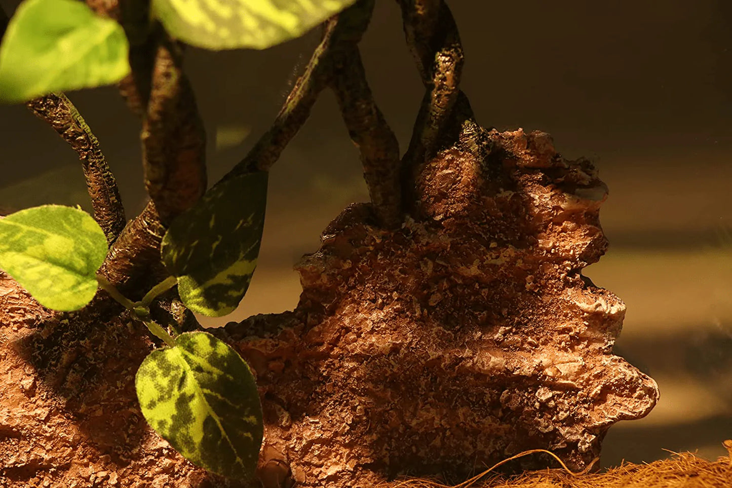 AQUA KT Reptile Climb Tree Branch Rock Background Decoration with Suction Cup for Terrarium Amphibian Lizard Snake Animals & Pet Supplies > Pet Supplies > Reptile & Amphibian Supplies > Reptile & Amphibian Habitat Accessories Aqua KT