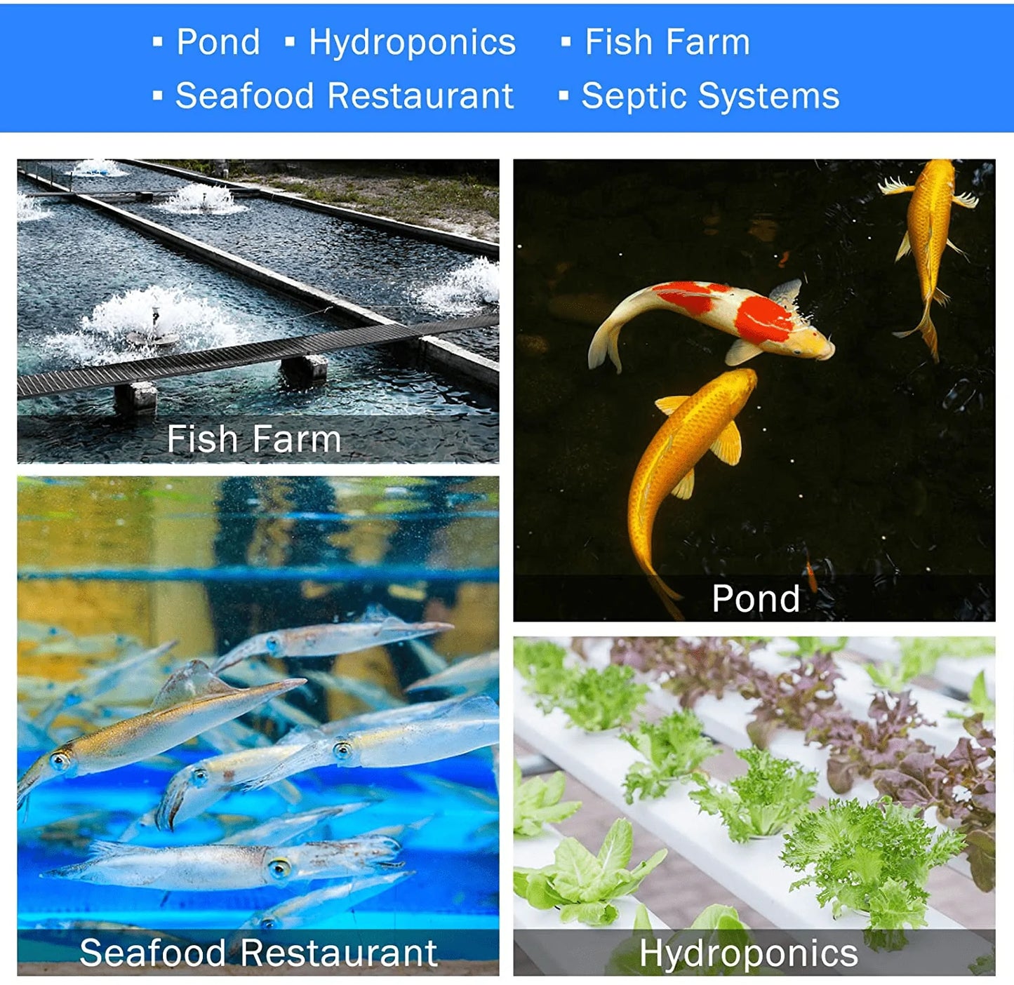 Aquamiracle Linear Air Pump AP80 for Pond Aeration, Septic Air Pump, Hydroponic Air Pump, Pond Air Pump, 1350GPH 0.028Mpa, for Pond, Waste Treatment, Aquarium, Fish Farm, Seafood Restaurant Animals & Pet Supplies > Pet Supplies > Fish Supplies > Aquarium & Pond Tubing AquaMiracle