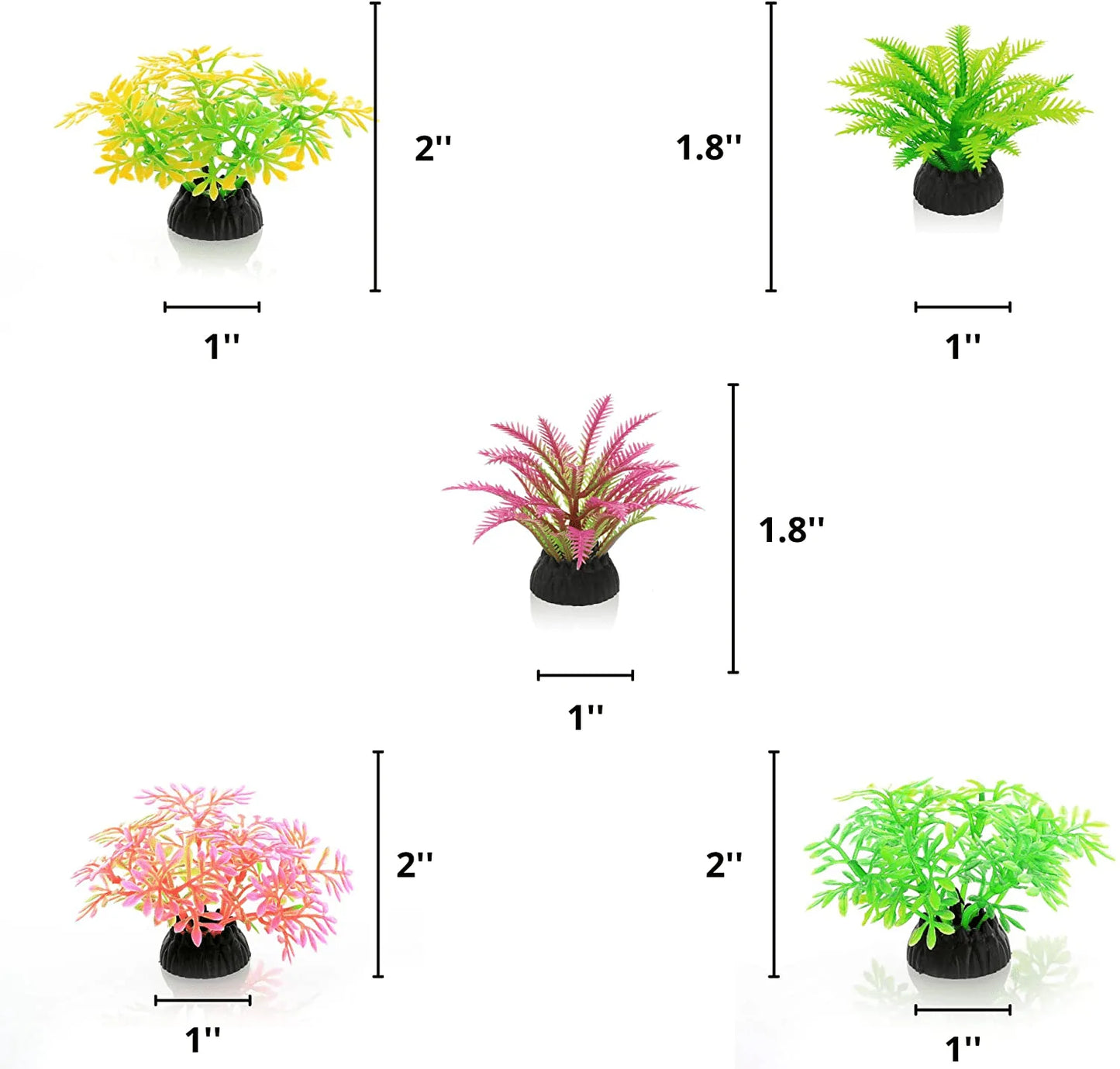 Aquarium Plants Artificial Fish Tank Decorations Turtle Tank Accessories Aquarium Decorations Betta Fish Tank Accessories Fish Bowl Decor 12 PCS Animals & Pet Supplies > Pet Supplies > Fish Supplies > Aquarium Decor HIGH PAW