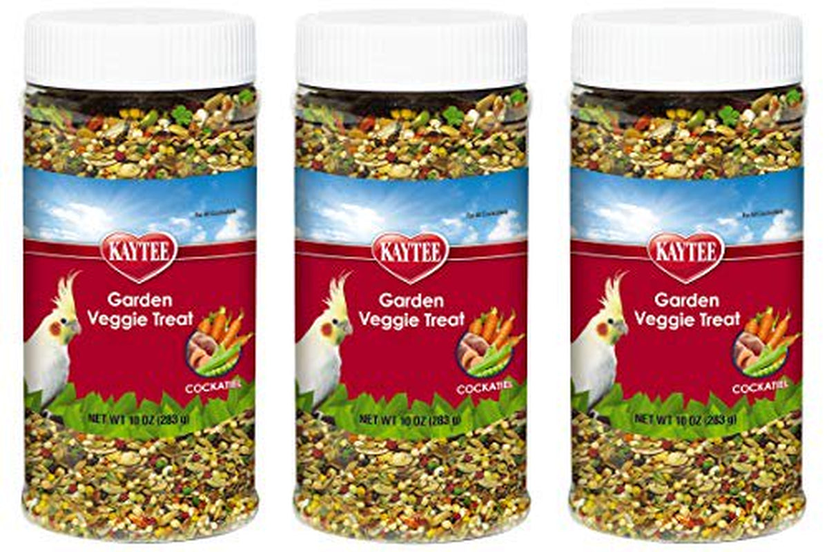 Kaytee 3 Pack of Garden Veggie Cockatiel Treats, 10 Ounces Each Animals & Pet Supplies > Pet Supplies > Bird Supplies > Bird Treats Kaytee