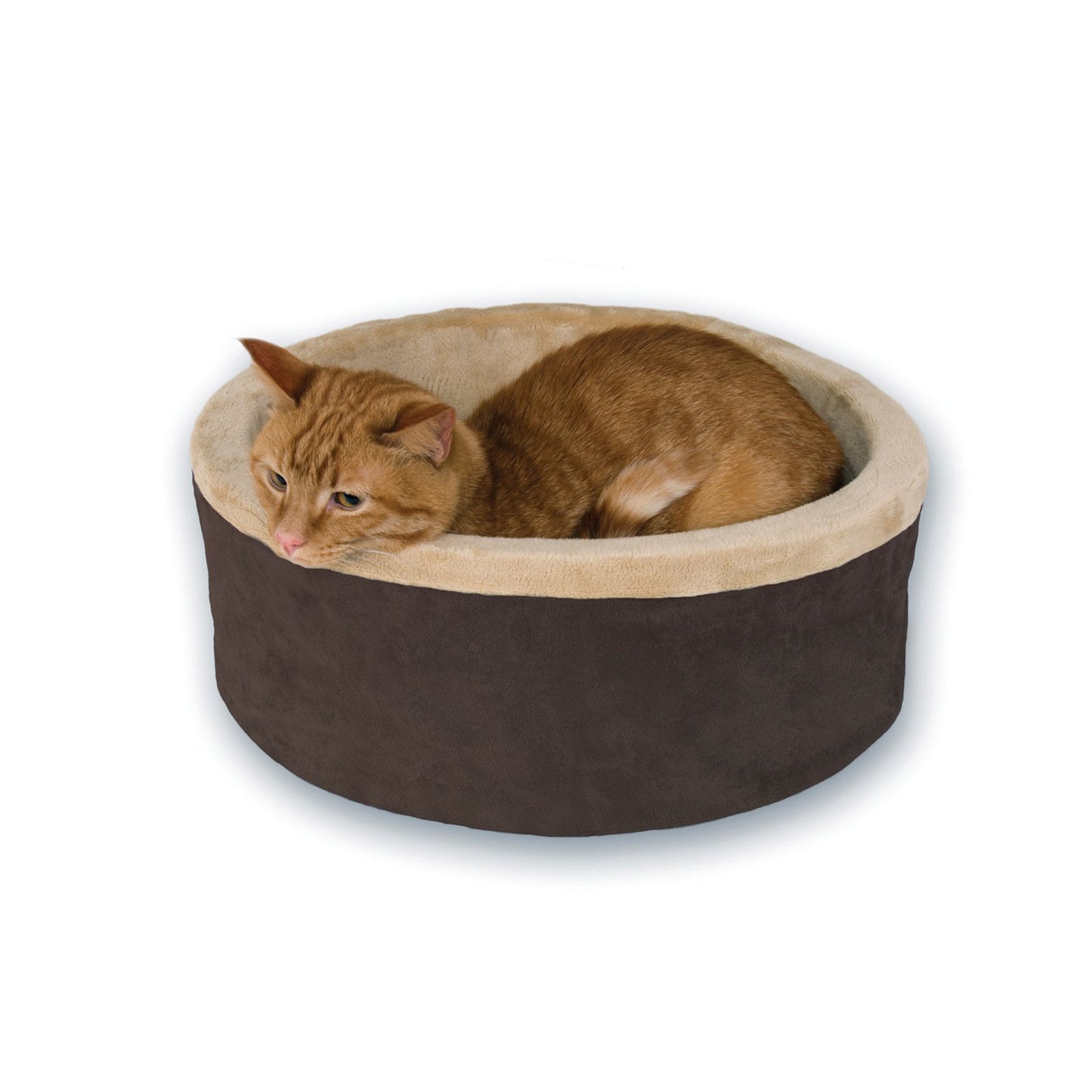 K&H Thermo Kitty Pet Cat Bed, Green Animals & Pet Supplies > Pet Supplies > Cat Supplies > Cat Beds K&H Pet Products S Brown