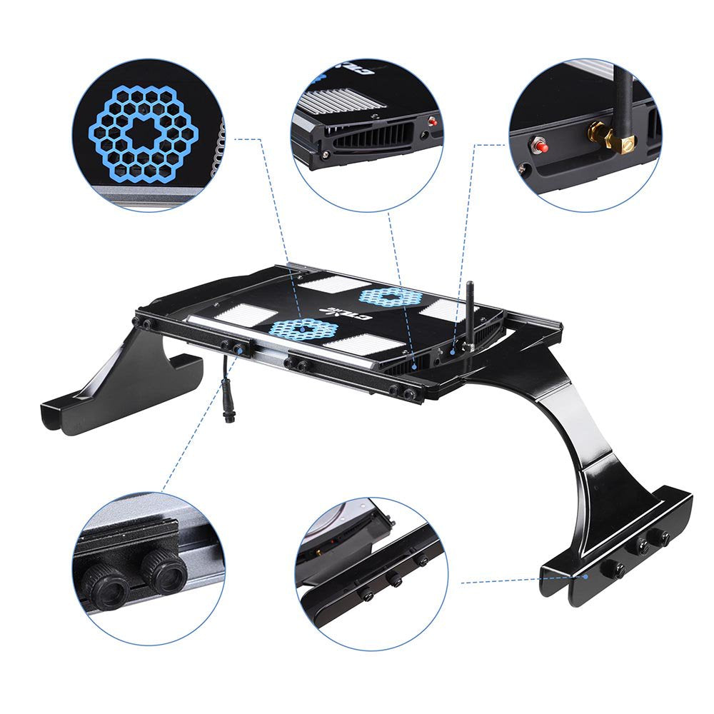 Ctlite 100V-240V 192 W 65 Leds Aquarium Light Fish Tank Clip Lamp with Wifi & Manual Control for Freshwater Animals & Pet Supplies > Pet Supplies > Fish Supplies > Aquarium Lighting Yescom