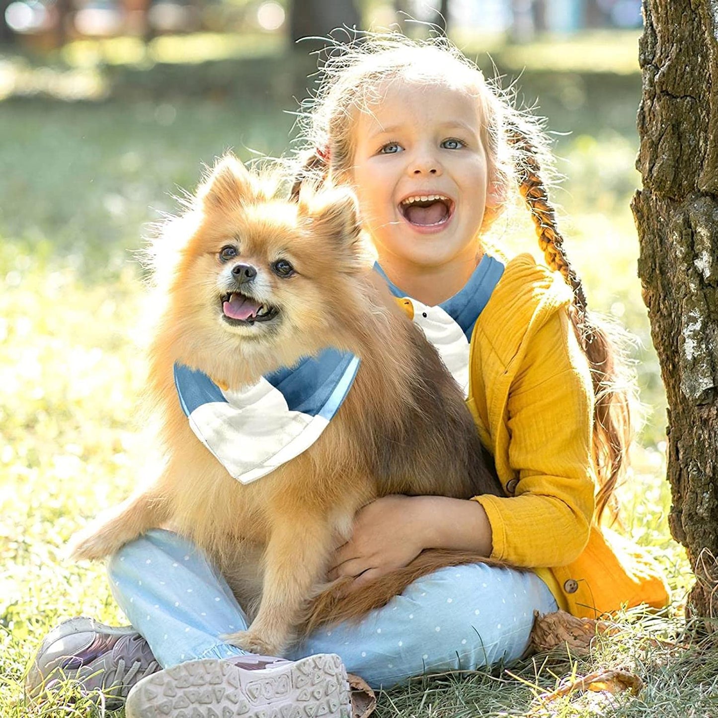 Dog Bandanas,Cat Triangle Bibs,Two Sizes,Cartoon Watercolor Goose,Pet Scarf for Small Medium Large Pets Animals & Pet Supplies > Pet Supplies > Dog Supplies > Dog Apparel tzhcjsjgs