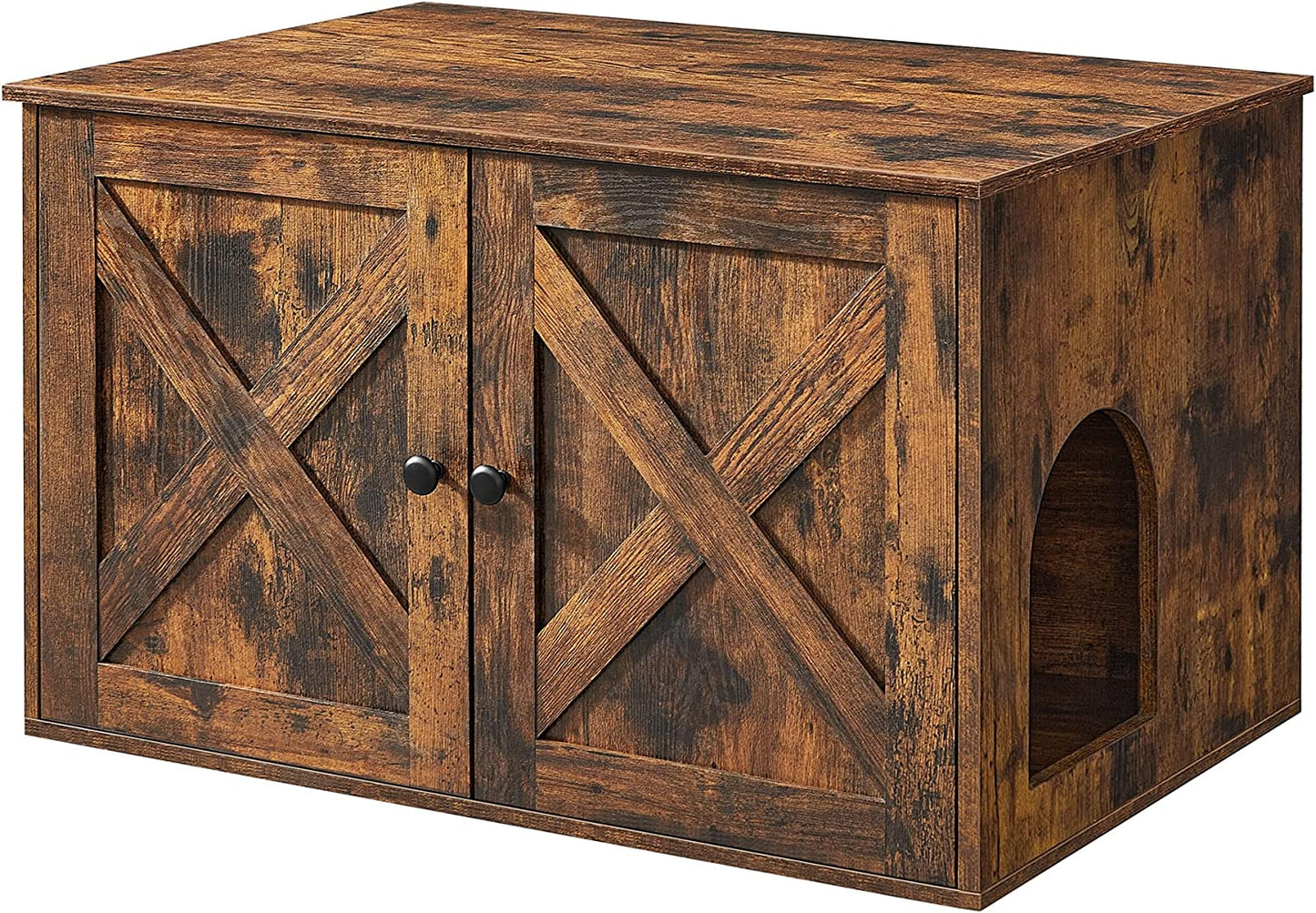 FEANDREA Hidden Cat Litter Box Enclosure, Rustic Brown UPCL002X01 Animals & Pet Supplies > Pet Supplies > Cat Supplies > Cat Furniture FEANDREA