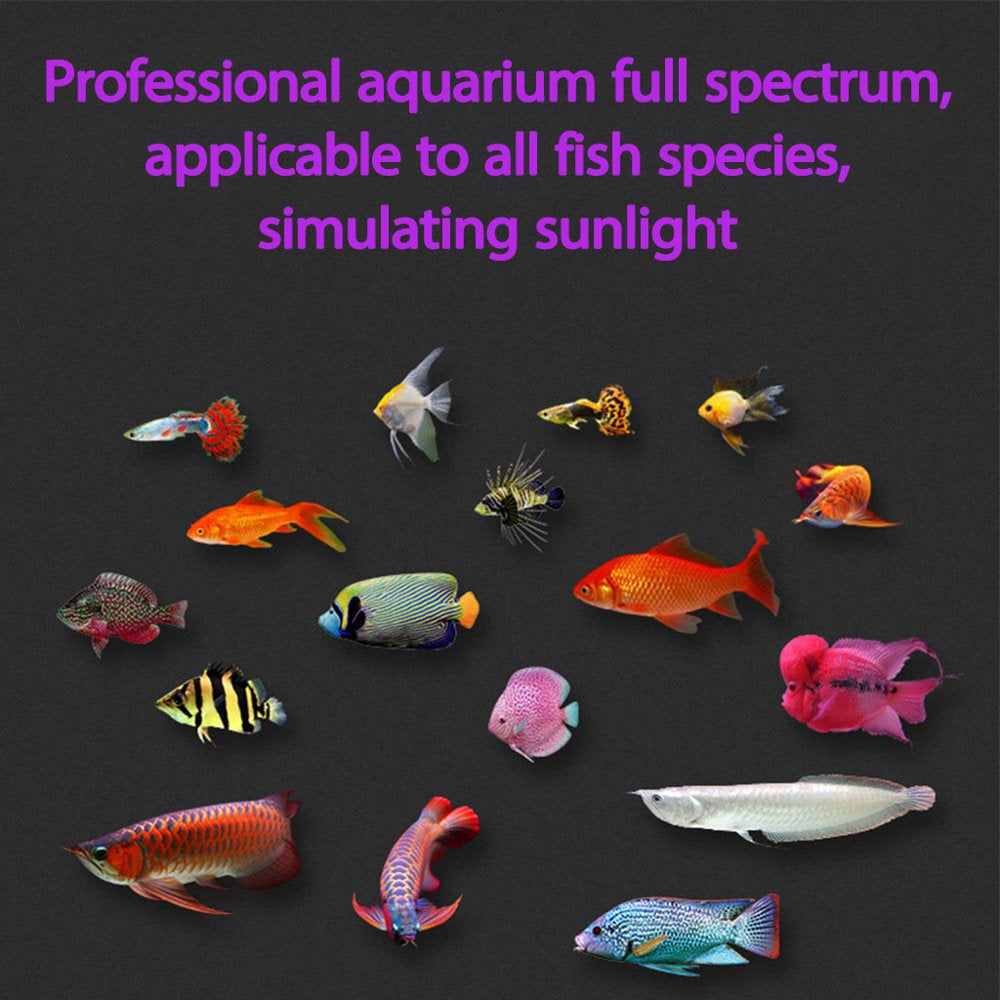 PUYANA Aquarium Cover Lighting Color Changing Remote Control Dimmable RGBW LED Light, Suitable for Aquarium/Fish Tank, Expandable (Suitable for Fresh Water and Salt Water) Animals & Pet Supplies > Pet Supplies > Fish Supplies > Aquarium Lighting PUYANA