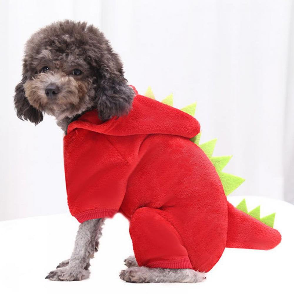 Forzero Dogs Clothes Small Pet Costume Halloween Dinosaur Costume Dog Clothing Puppy Outfits Funny Apperal Animals & Pet Supplies > Pet Supplies > Cat Supplies > Cat Apparel Forzero L Red