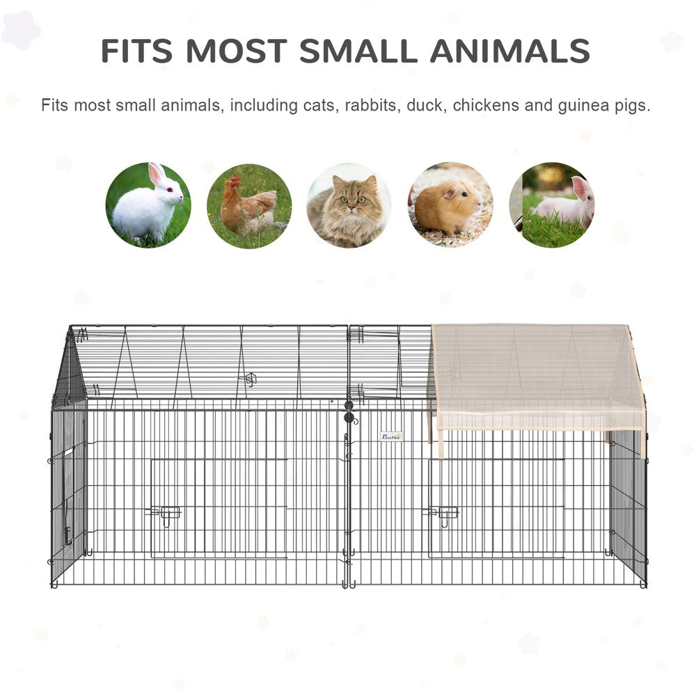 Outdoor 87" Small Animal Cage Hutch Pet Enclosure Playpen Run with Run Animals & Pet Supplies > Pet Supplies > Dog Supplies > Dog Kennels & Runs MABOTO