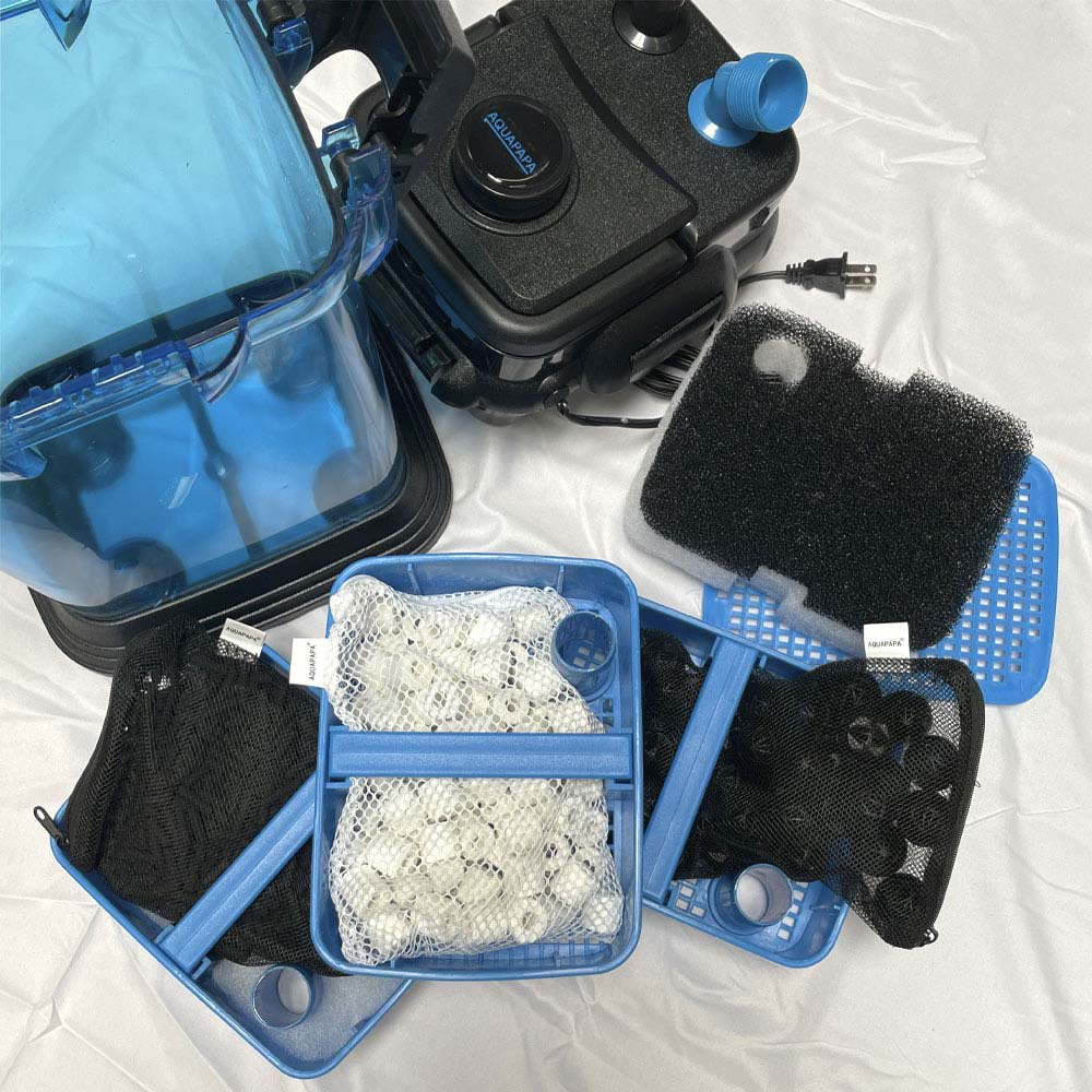 AQUAPAPA Filter Media Kit 50 1" Bio Sponge Ball + 1 Lb Ceramic Rings for Aquarium Fish Tank Pond Canister Filter Animals & Pet Supplies > Pet Supplies > Fish Supplies > Aquarium Filters Aquapapa
