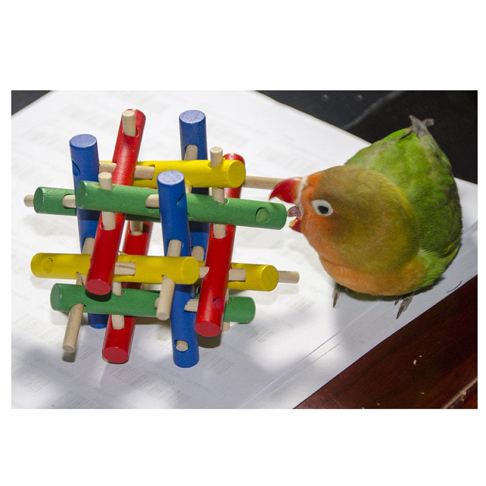 Bird Parrot Chewing Toys,Parrot Chewing Toys for Large Bird Greys Parrots Doves Macaws Cockatoo Wooden Block Toys for Climbing, Chewing, Unraveling and Preening Animals & Pet Supplies > Pet Supplies > Bird Supplies > Bird Toys Ugerlov