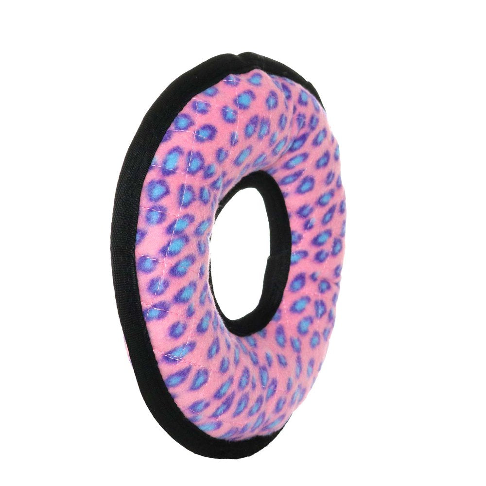 Tuffy'S Ultimate Durable Ring Dog Toy, Pink Leopard Animals & Pet Supplies > Pet Supplies > Dog Supplies > Dog Toys VIP Products