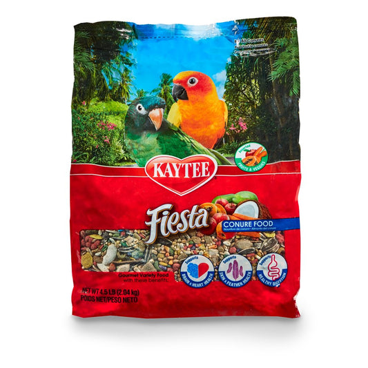Kaytee Fiesta Conure Pet Bird Food, 4.5 Lb Animals & Pet Supplies > Pet Supplies > Bird Supplies > Bird Food Central Garden and Pet   
