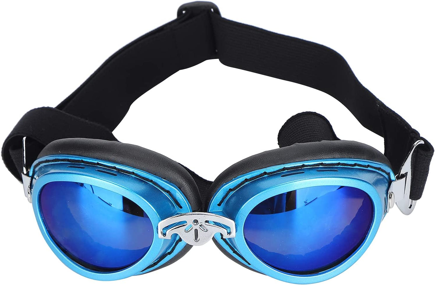 Dog Sunglasses Pet Waterproof Sunglasses Dog Summer anti UV Glasses with Foldable Straps(Silver) Animals & Pet Supplies > Pet Supplies > Dog Supplies > Dog Apparel Pssopp blue